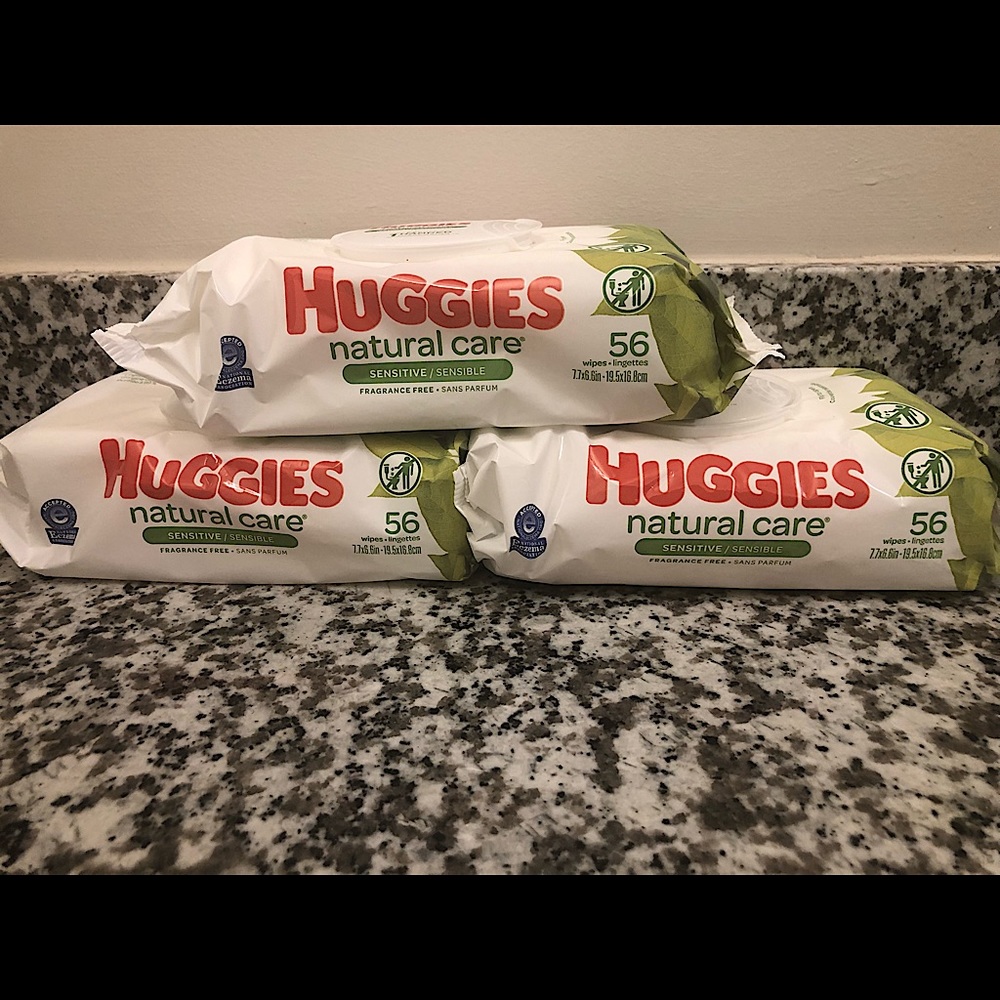 Huggies natural care baby wipes set of 3
